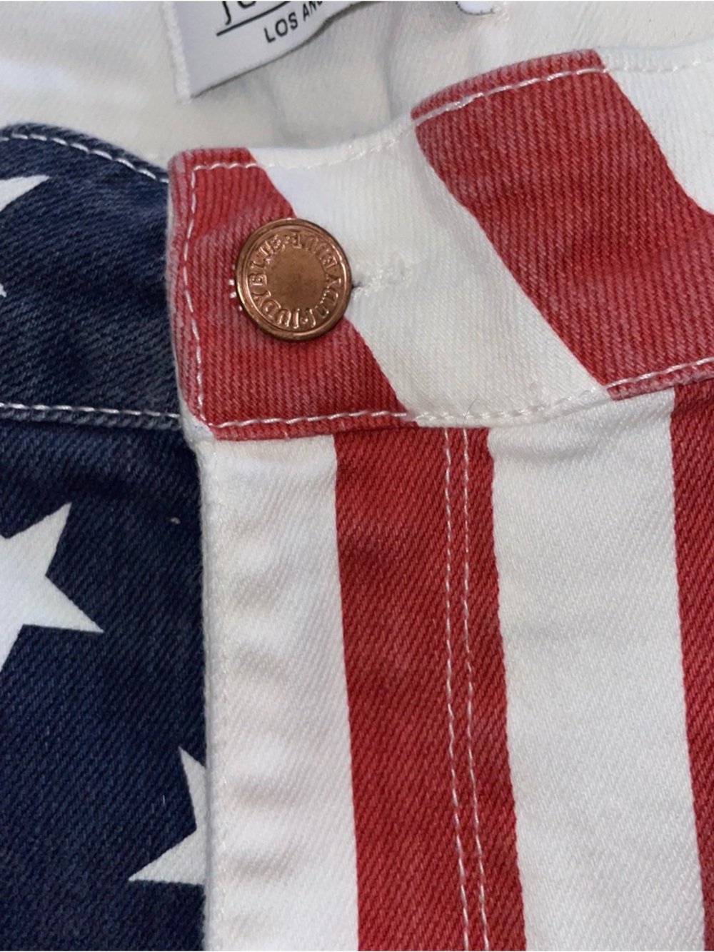 JUDY BLUE Sz.24W Stripes/Stars Patriotic Flare Jeans - Picture 3 of 8